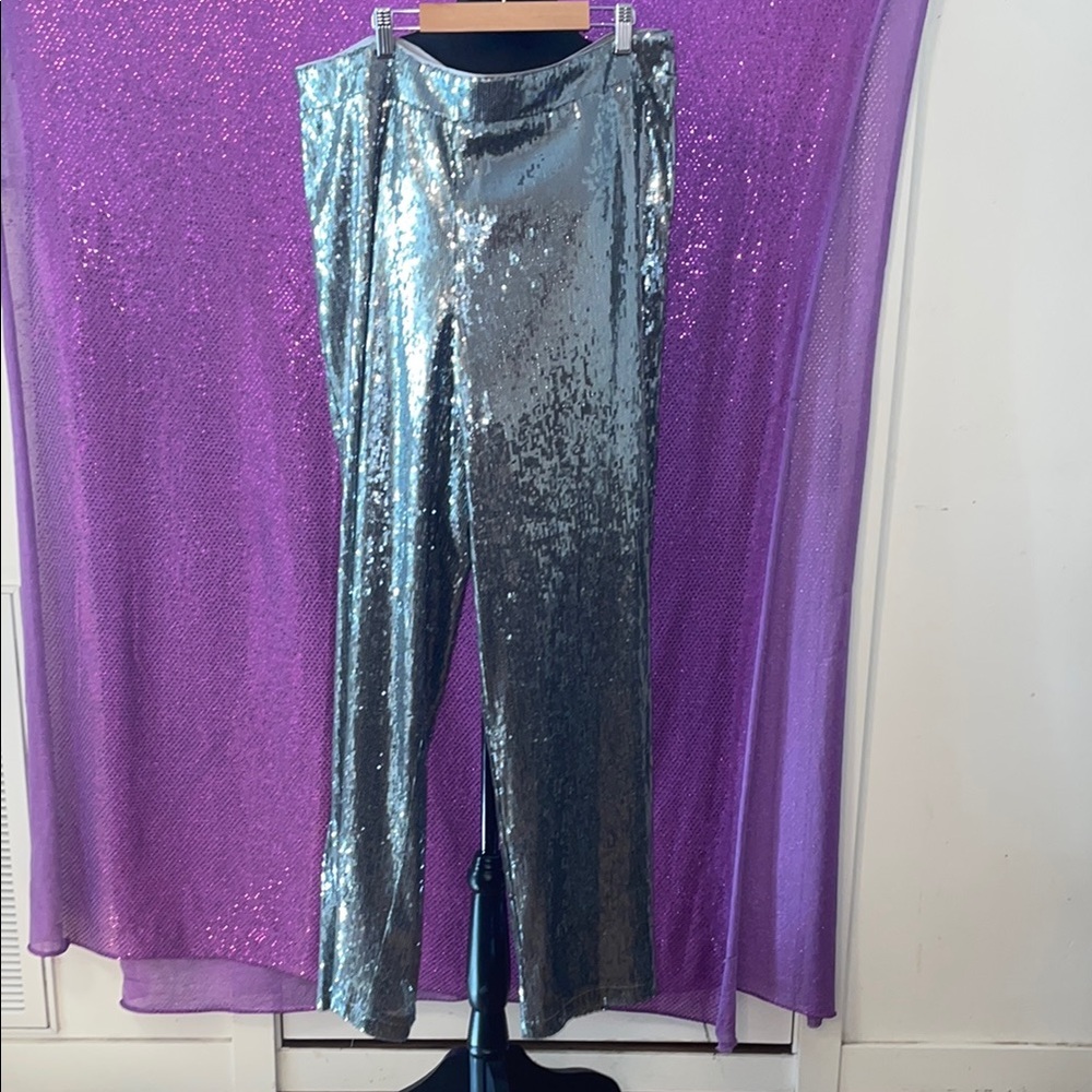 a new day Silver Sequin Pants